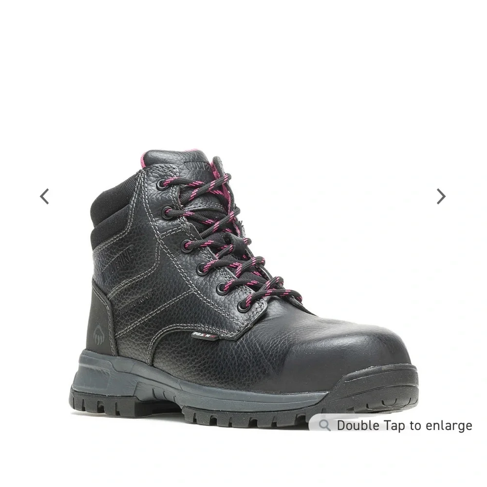 PIPER WATERPROOF COMPOSITE-TOE 6" WORK BOOT, BLACK - Picture 2 of 10